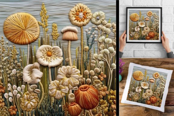 3d Graphic, Wool Embroidery-Wildflowers Review