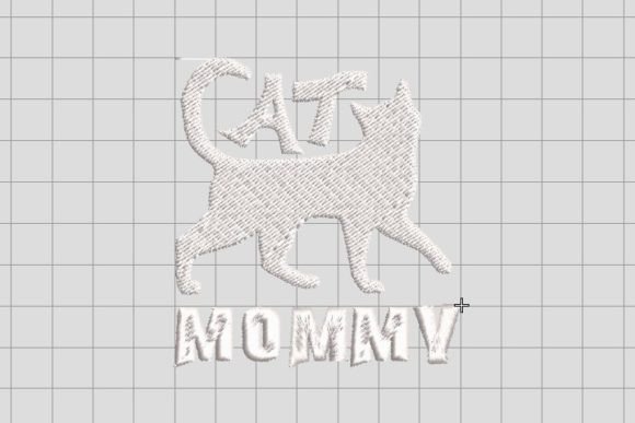 Beautiful White Cat Mommy Embroidery File Review