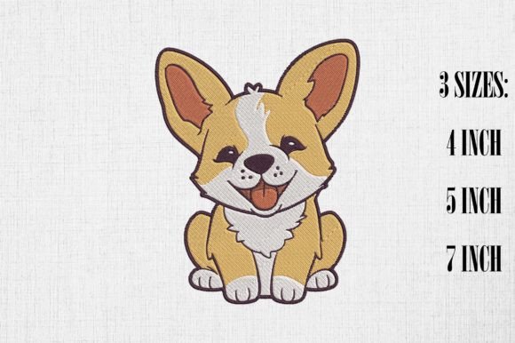 Cute Corgi Embroidery Design Review
