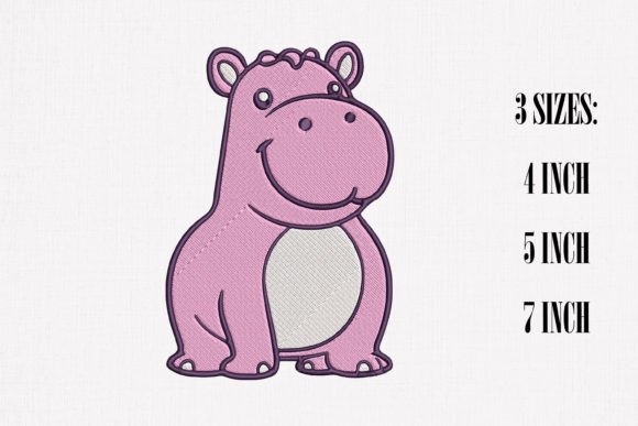 Cute Hippo Embroidery Review for Boutique Sweatshirts
