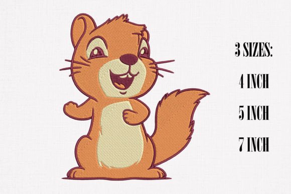 Cute Squirrel Embroidery Design Review