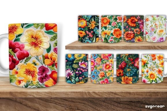 Embroidery Flowers Mug Sublimation Review