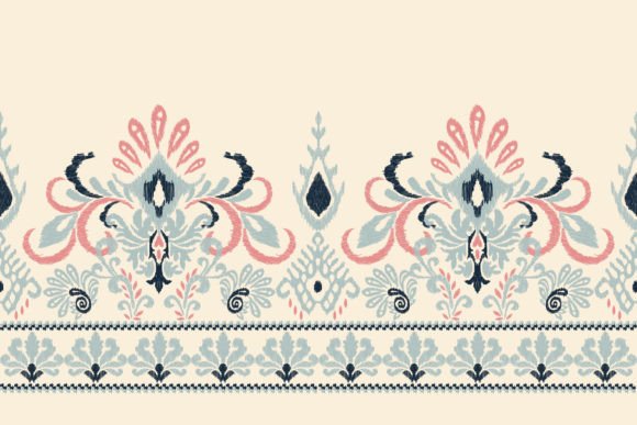Geometric Ethnic Ikat Embroidery Review
