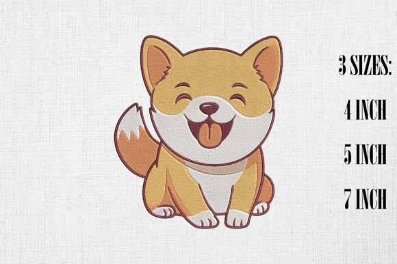 Kawaii Shiba Inu Dog Embroidery Design Review