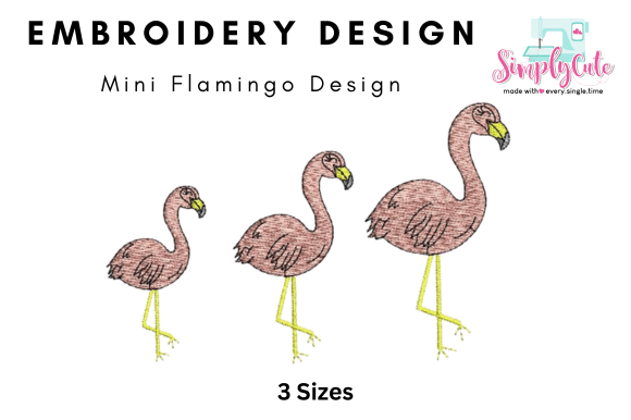 Mini Flamingo Tropical Embroidery Design Review