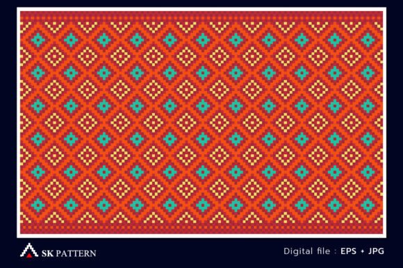 Pixel Ethnic Pattern Review for Embroidery Projects