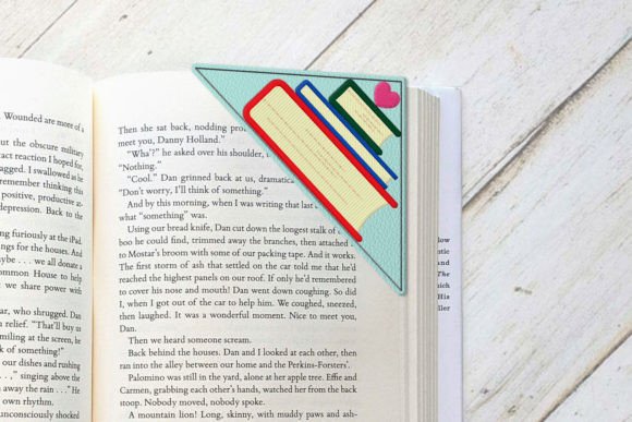 Stack of Books Corner Bookmark ITH Review